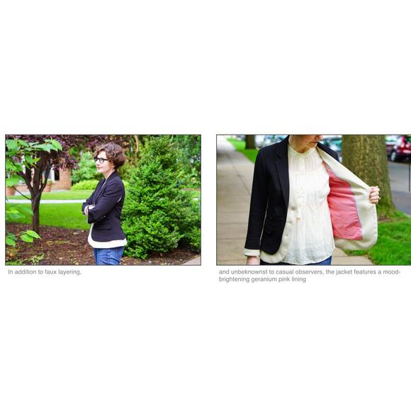 EUC Anthropologie Cartonnier Layered Vest Jacket Blazer Black /Cream Fits size 6 - Picture 16 of 16